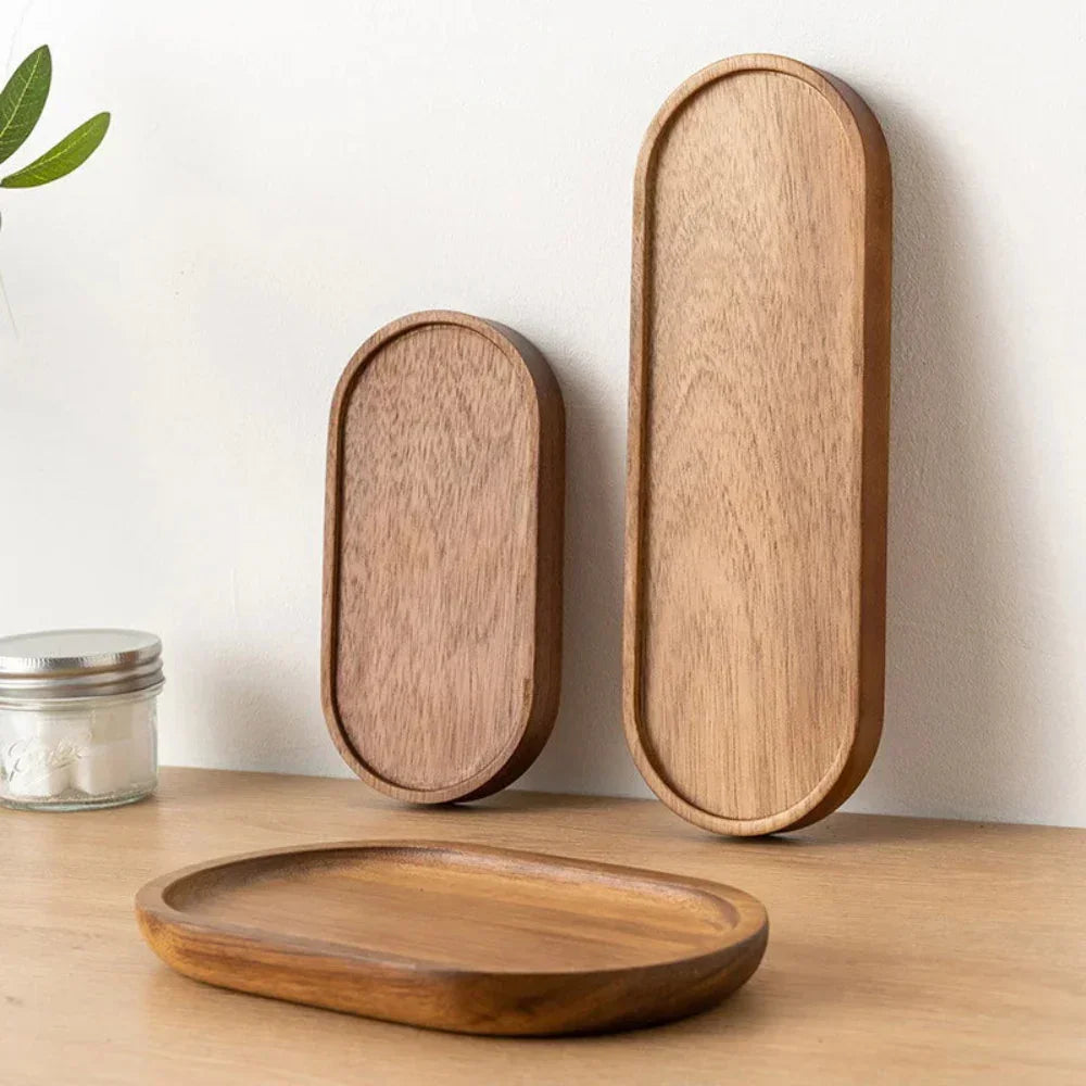 Serving Tray - Natural Wooden Oval