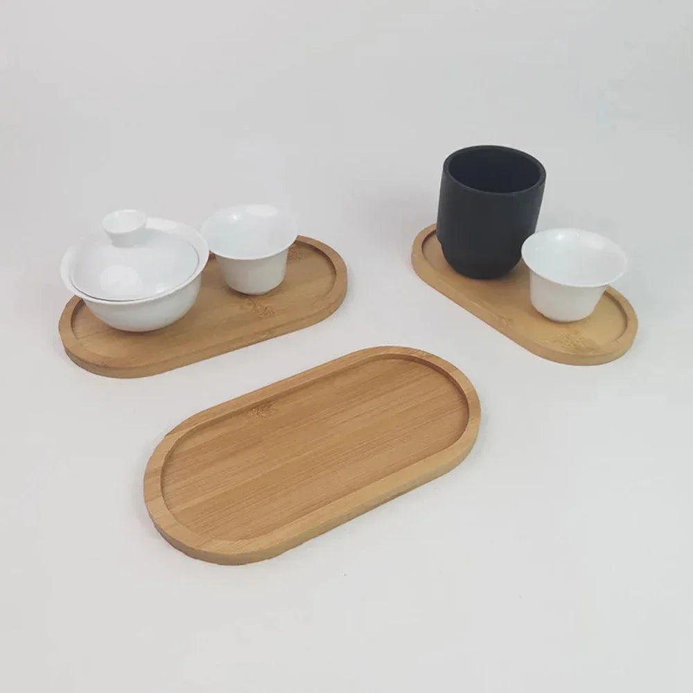 Serving Tray - Natural Wooden Oval