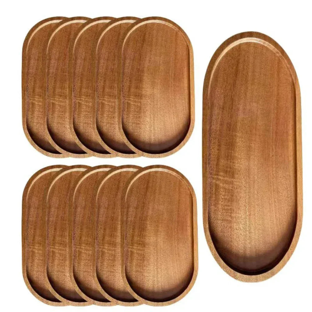Serving Tray - Natural Wooden Oval