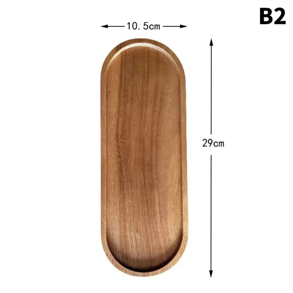 Serving Tray - Natural Wooden Oval