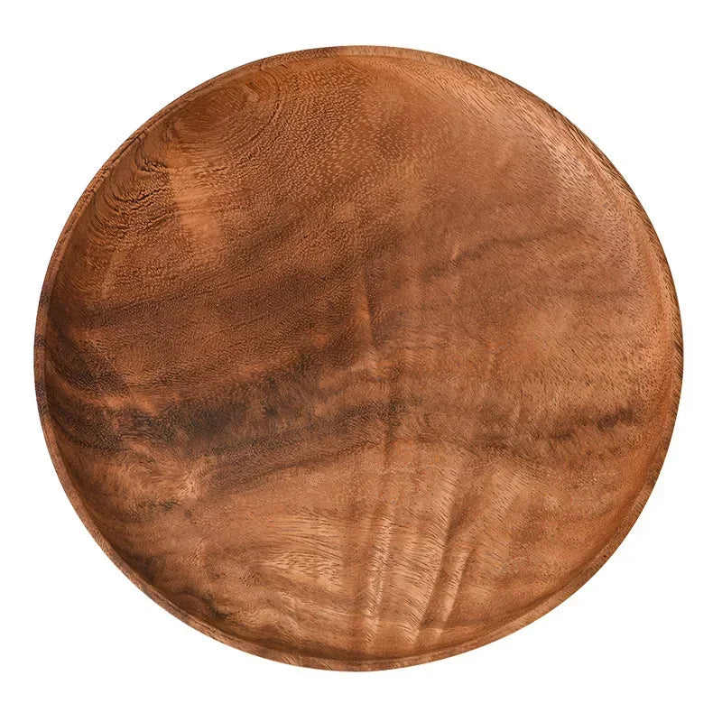 Serving Tray - Wooden Acacia Round