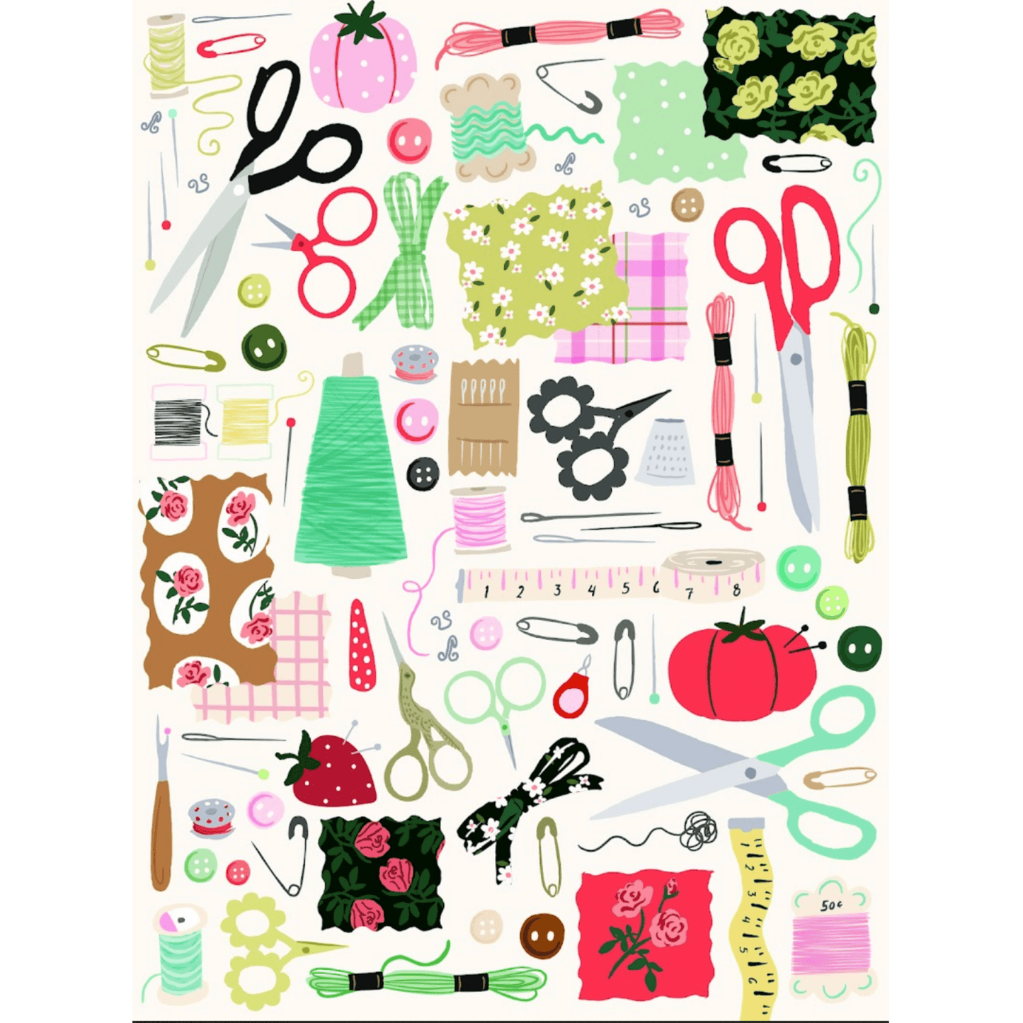 Sew Cute! 1000 Piece Jigsaw Puzzle | Puzzlefolk