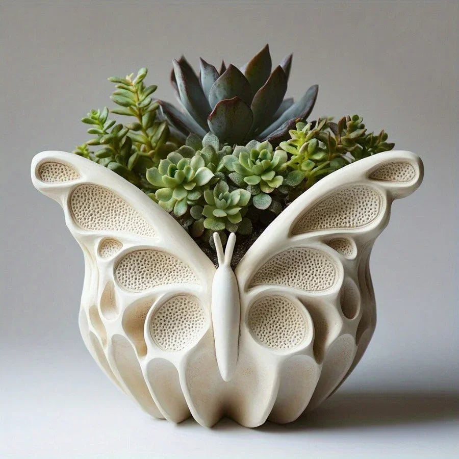 SilkyCast Butterfly Candle Making Mold - Reusable Silicone Mold for DIY Epoxy Resin, Plaster & Clay Crafts, Multi-Purpose for Succulent Planters, Pen Holders & Candle Diffusers - Easy Release Floral Wing Design, Butterfly Dec