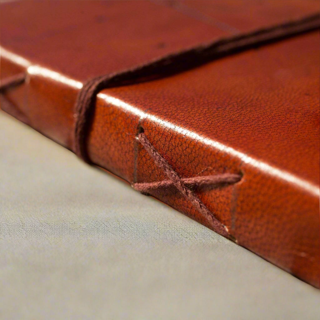 Buddha Quote Leather Journal - "Give Up Everything That Weighs You Down"