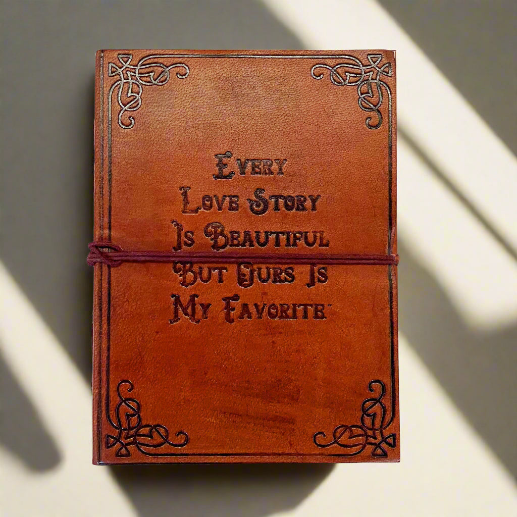 "Our Love Story" Leather Journal