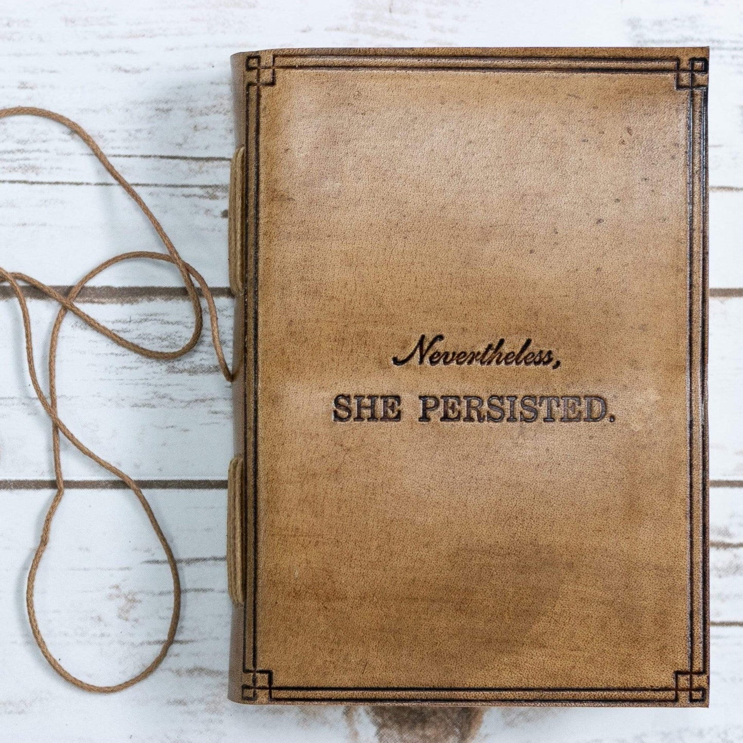 "Nevertheless, She Persisted" Leather Journal