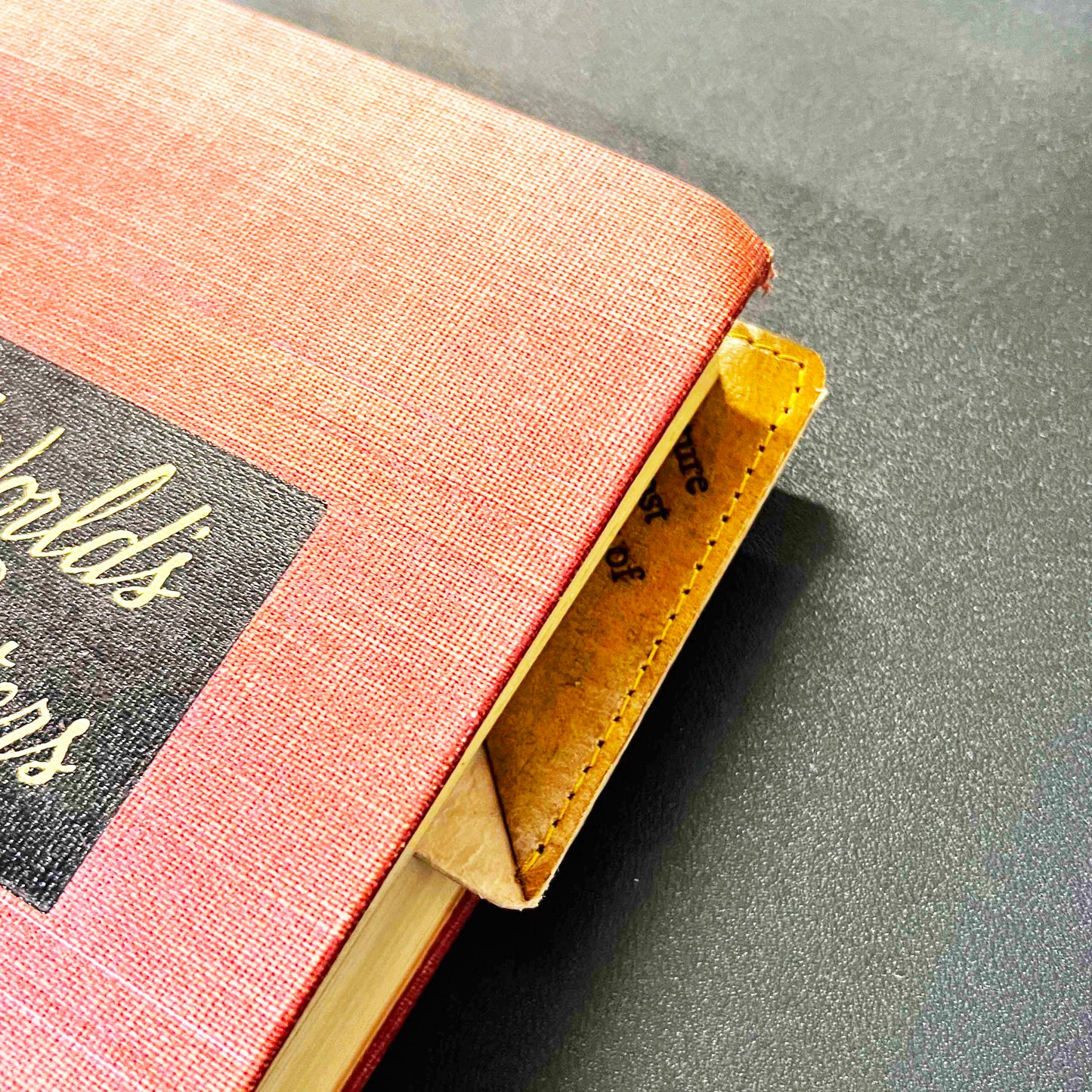 Square Leather Bookmarks