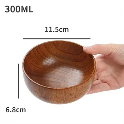 Soup Bowls - Retro Wooden Small