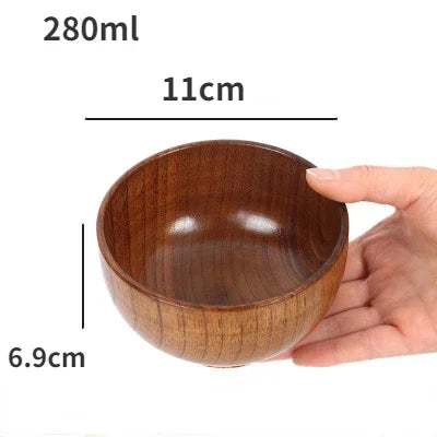 Soup Bowls - Retro Wooden Small