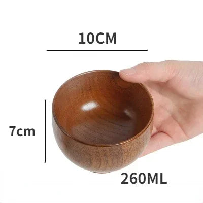 Soup Bowls - Retro Wooden Small