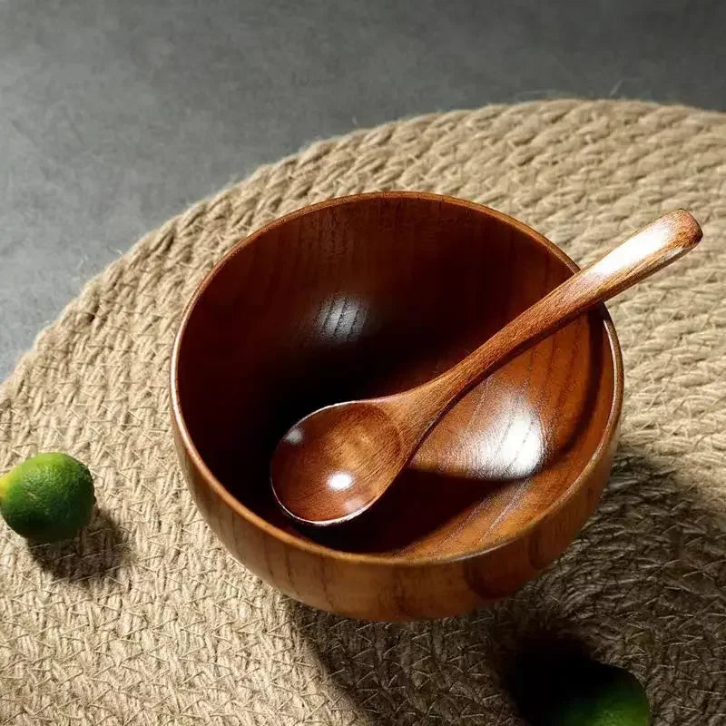 Soup Bowls - Retro Wooden Small