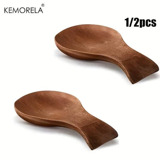 Spoon Rest - Rustic Wooden Brown