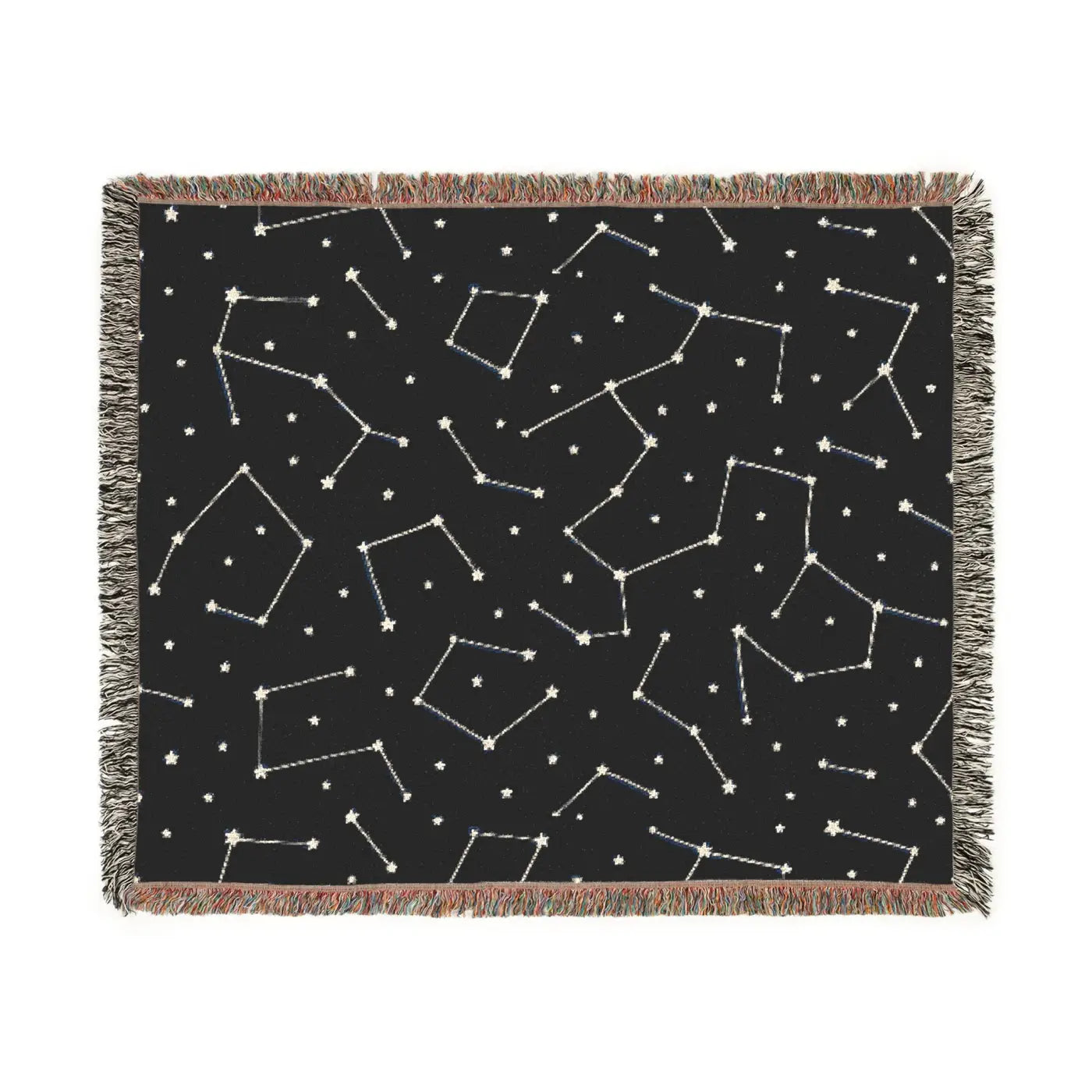 DipaliZ Starry Night Woven Blanket – Cotton Night Sky Blanket