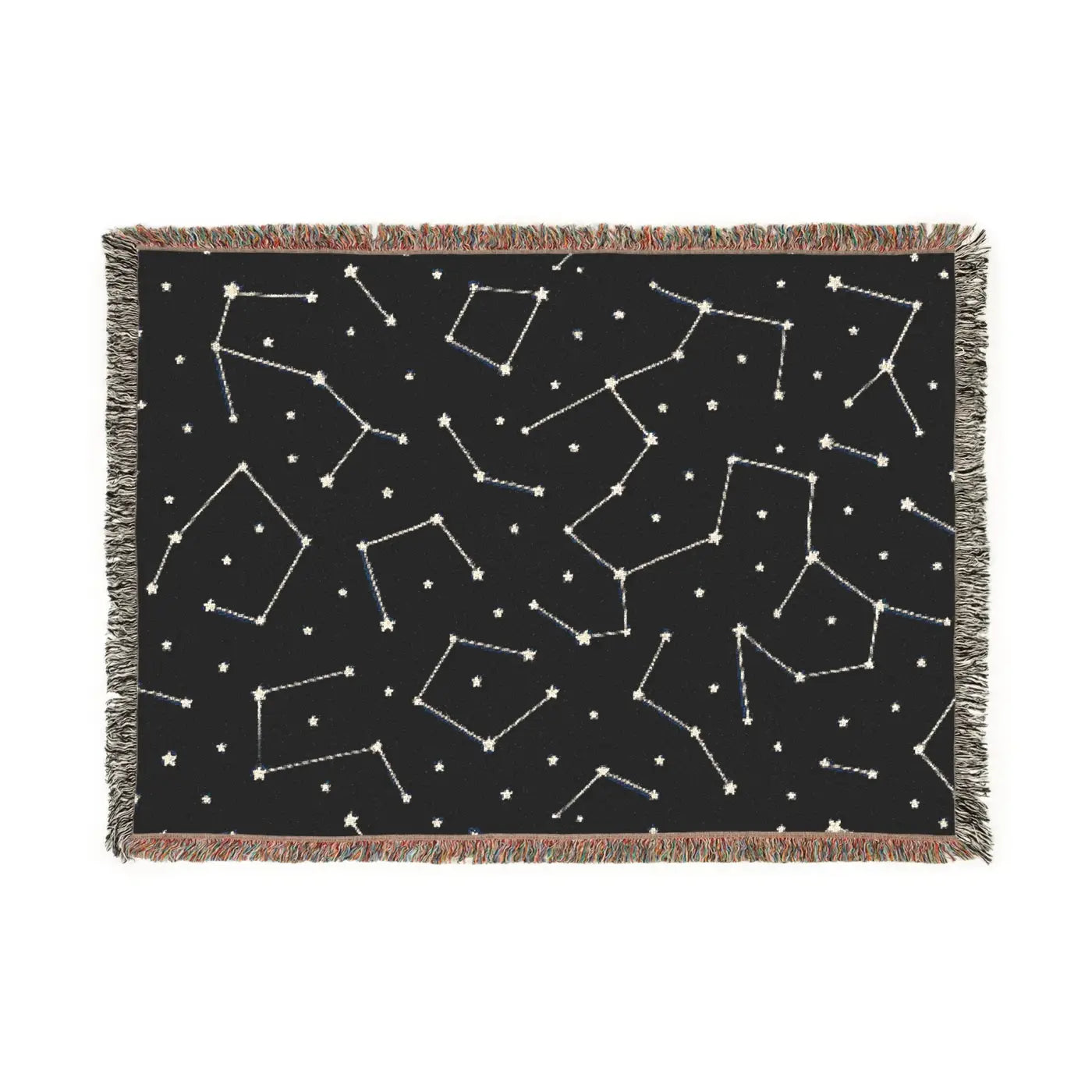 DipaliZ Starry Night Woven Blanket – Cotton Night Sky Blanket