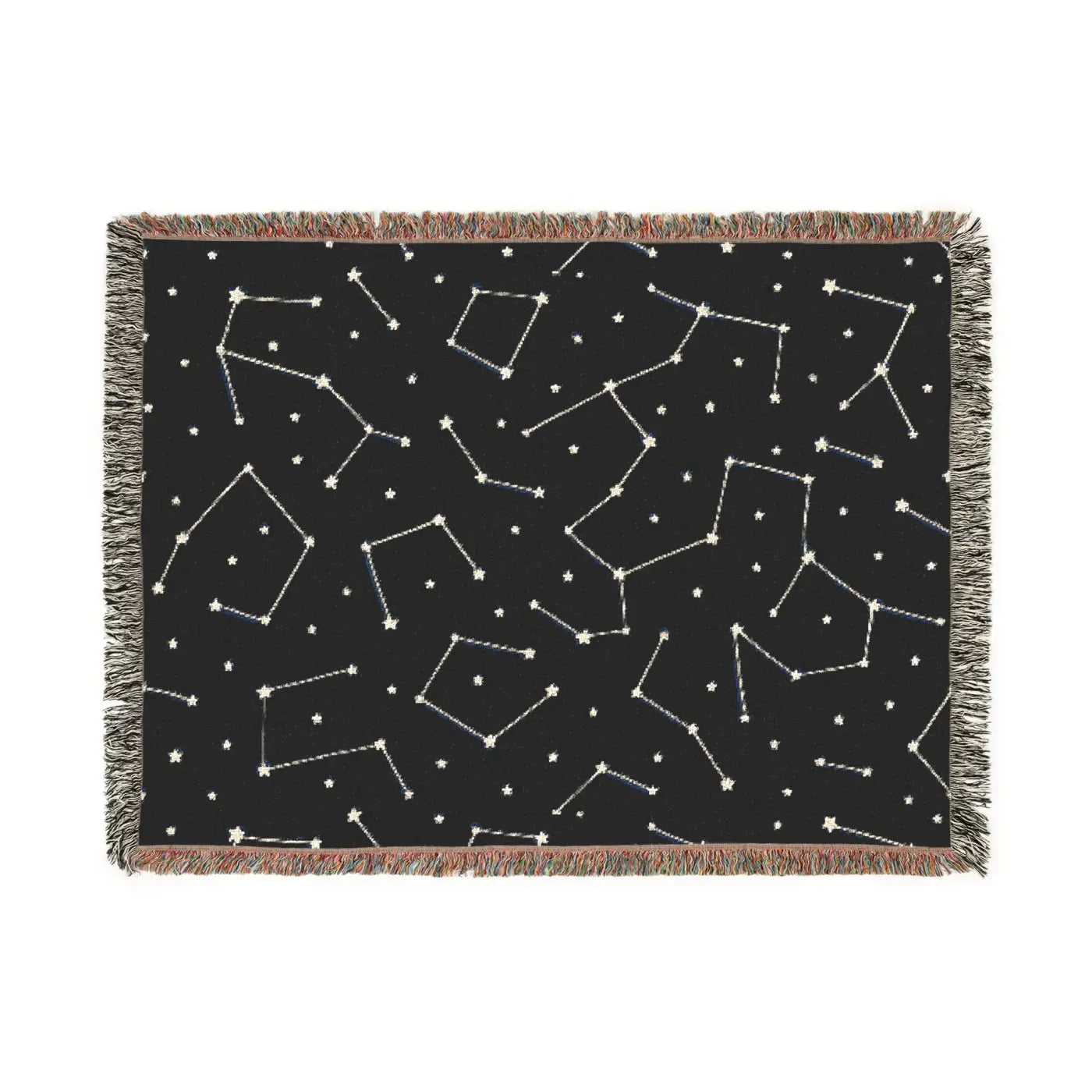 DipaliZ Starry Night Woven Blanket – Cotton Night Sky Blanket