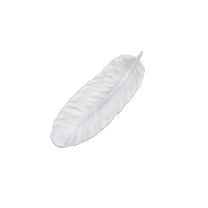 Storage Box - Decorative Crystal Dropper Feather Plate Wings Tray