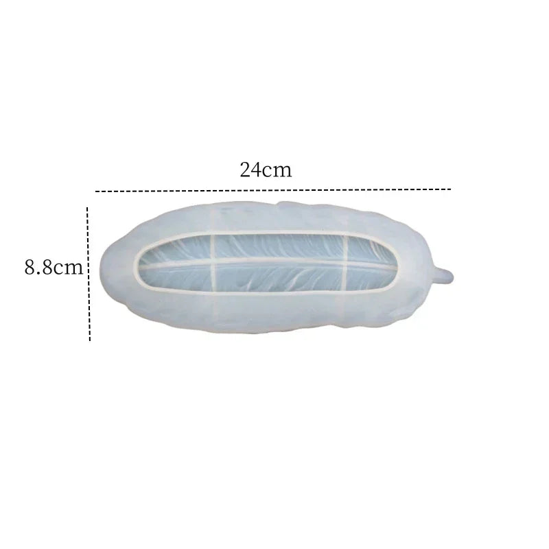 Storage Box - Decorative Crystal Dropper Feather Plate Wings Tray