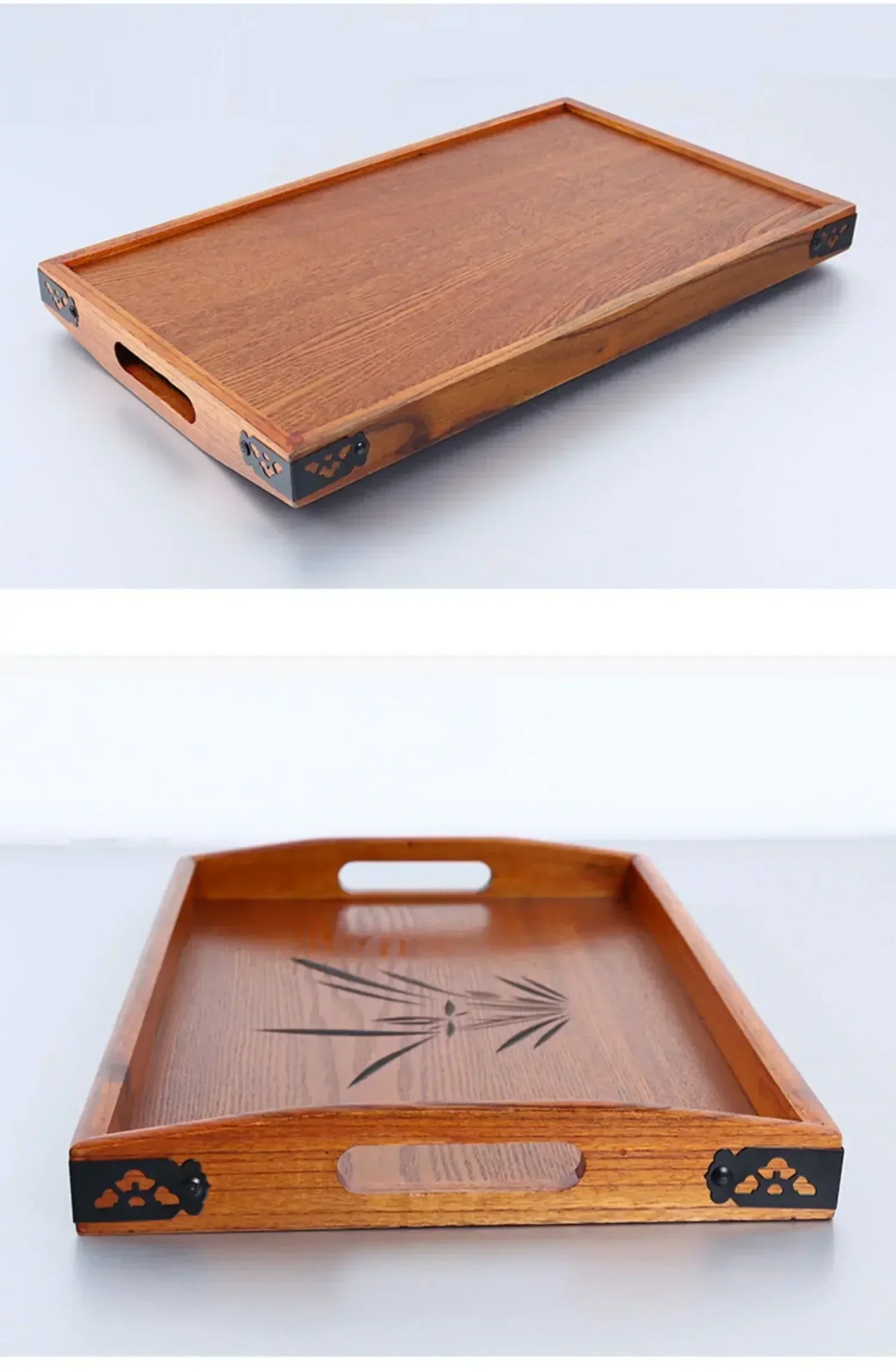 Tea Tray - Portable Wood Small