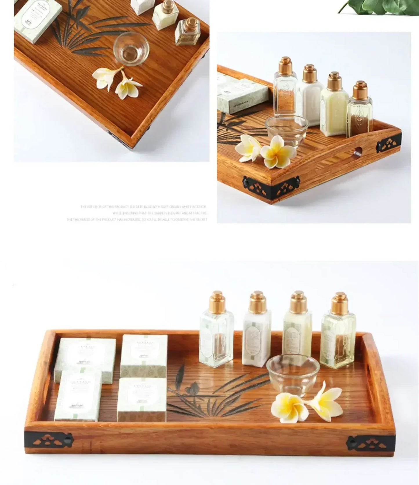 Tea Tray - Portable Wood Small