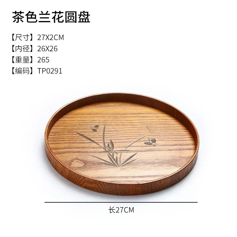 Tea Tray - Portable Wood Small