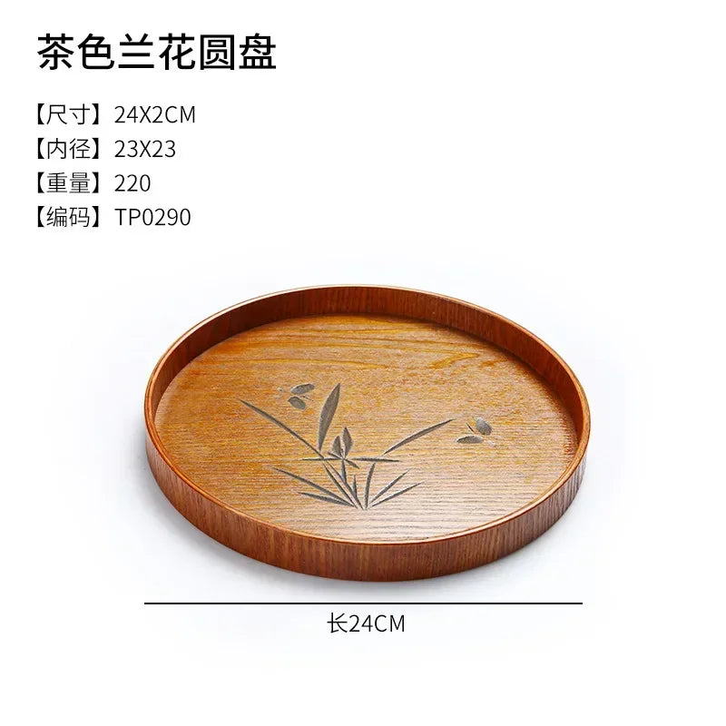 Tea Tray - Portable Wood Small