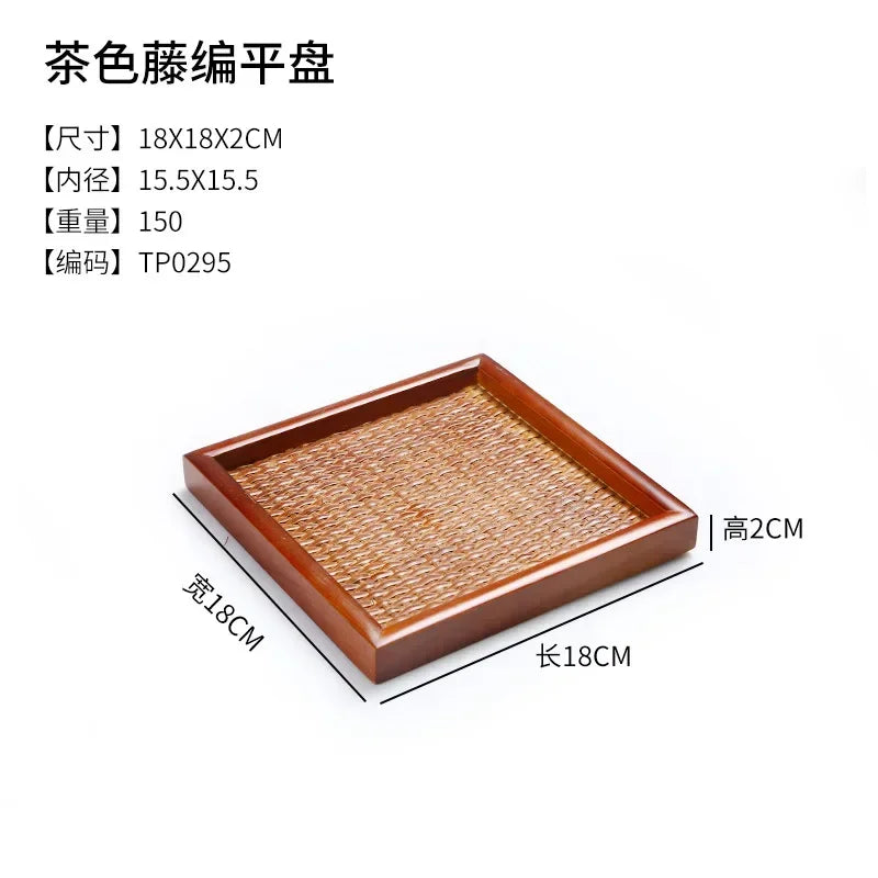 Tea Tray - Portable Wood Small
