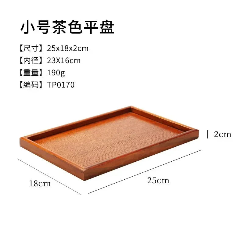 Tea Tray - Portable Wood Small