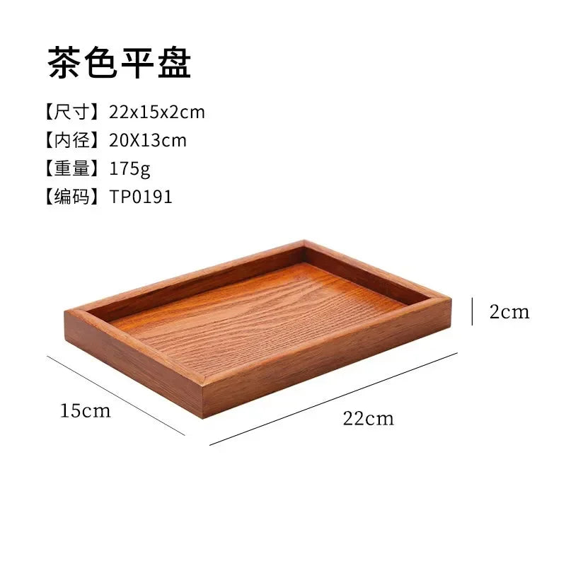 Tea Tray - Portable Wood Small