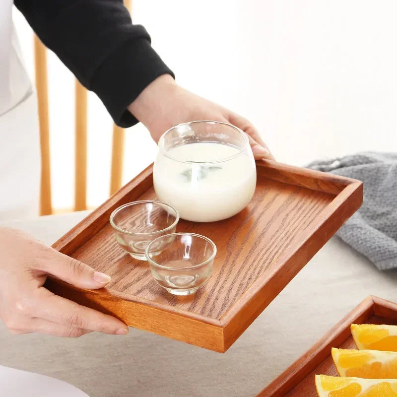 Tea Tray - Portable Wood Small