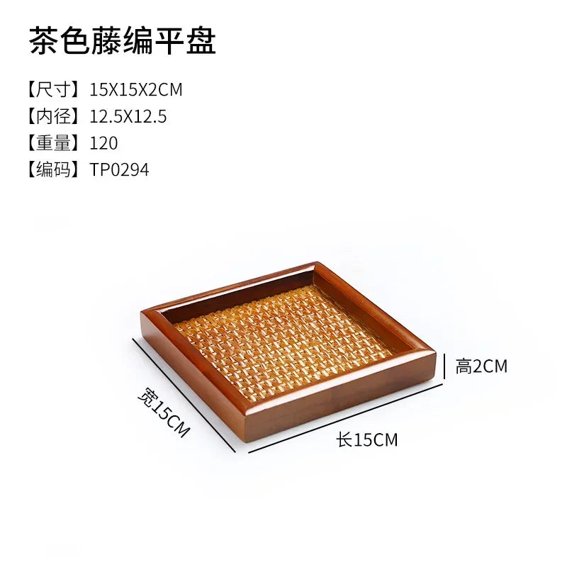 Tea Tray - Portable Wood Small