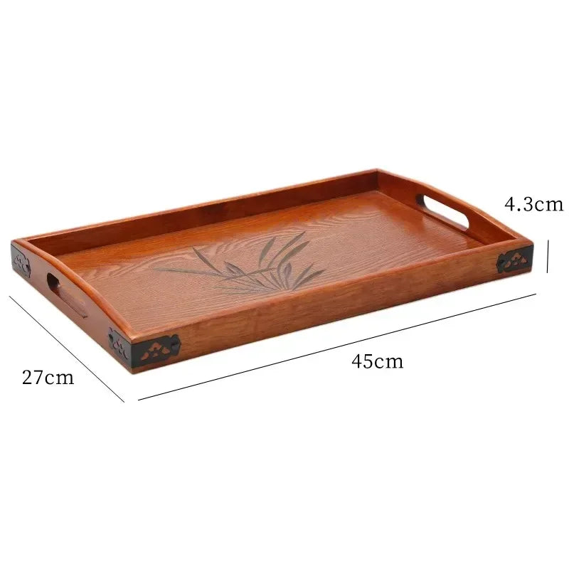 Tea Tray - Portable Wood Small