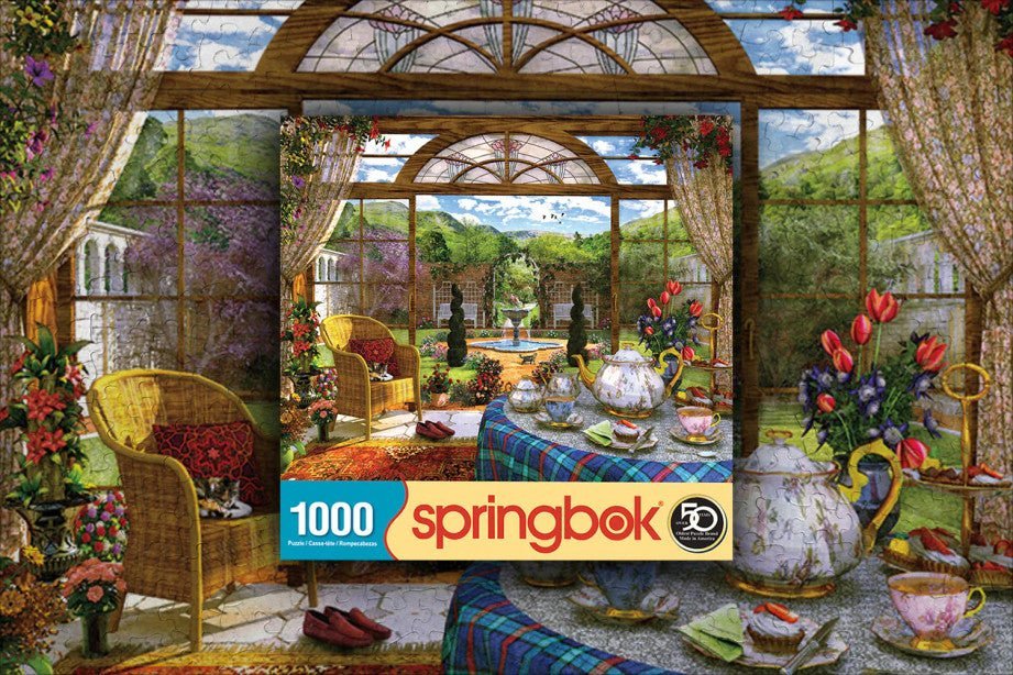 The Conservatory 1000 Piece Jigsaw Puzzle by Springbok Puzzles