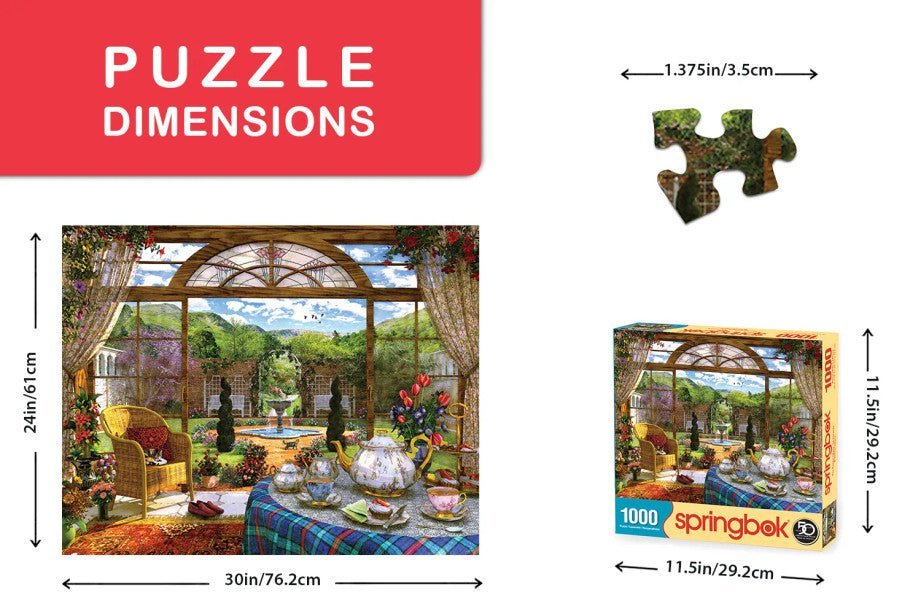 The Conservatory 1000 Piece Jigsaw Puzzle by Springbok Puzzles