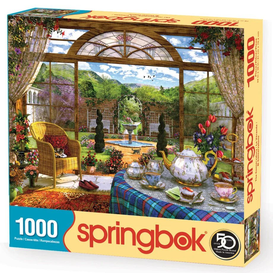 The Conservatory 1000 Piece Jigsaw Puzzle by Springbok Puzzles