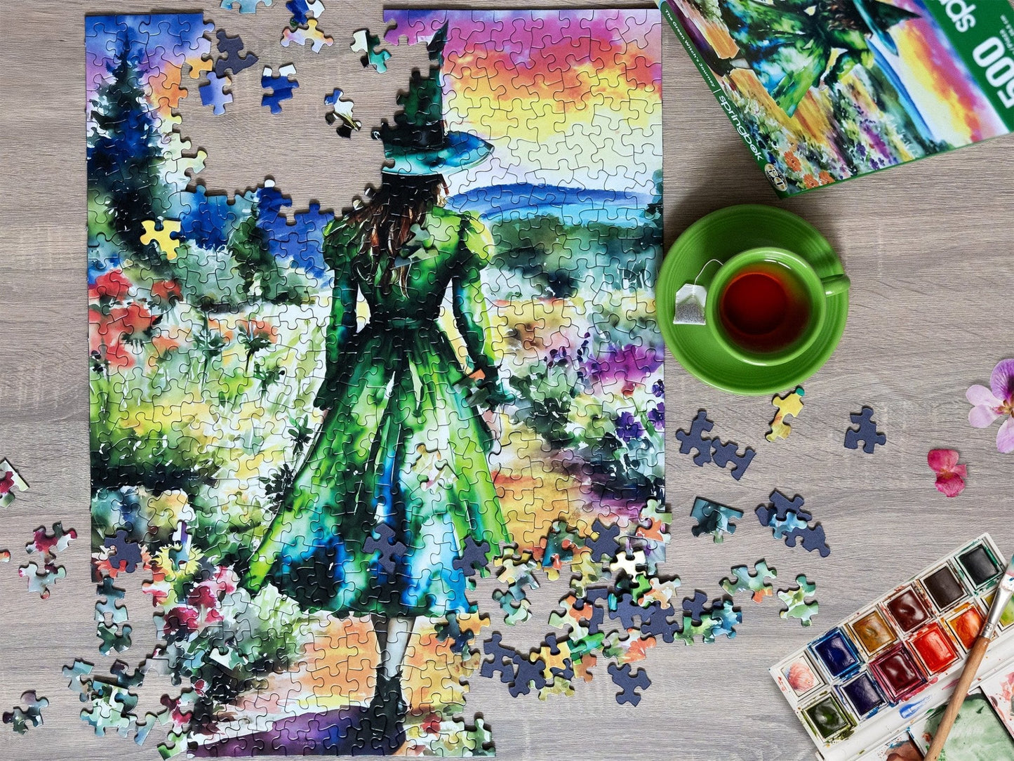 The Green Witches Journey 500 Piece Jigsaw Puzzle - Limited Release | Springbok Puzzles