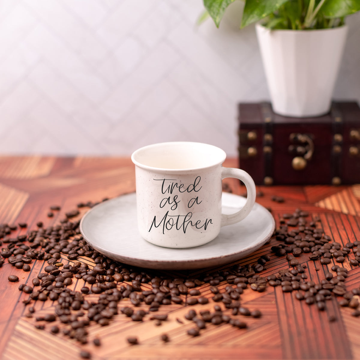 Tired As A Mother Coffee Mug 14.5oz Ceramic Funny Mom Gift
