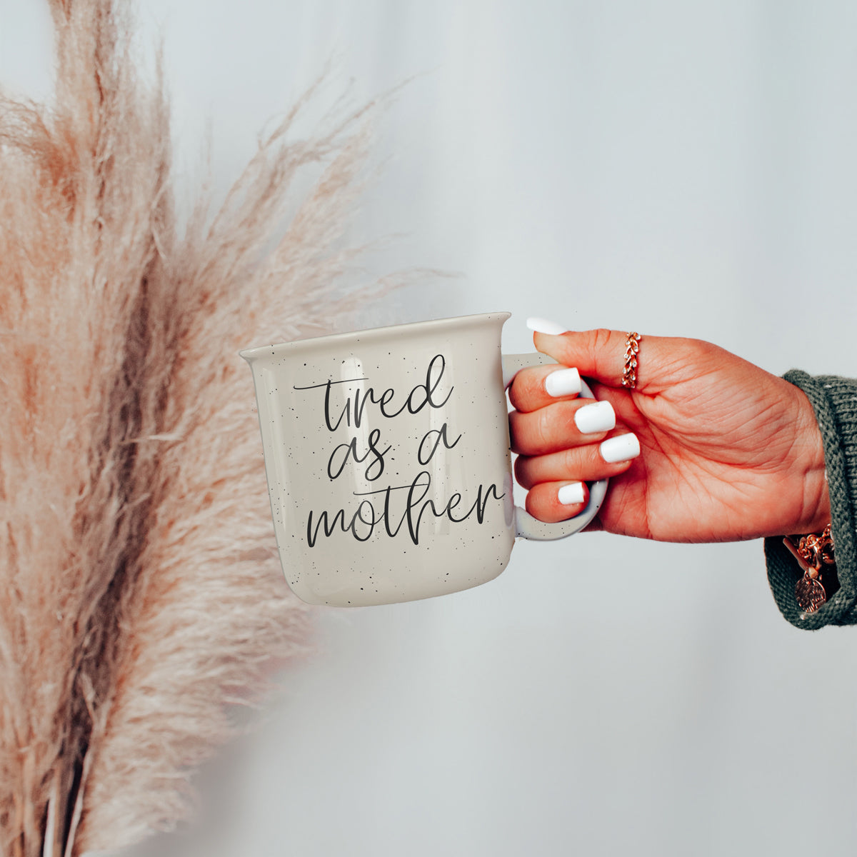 Tired As A Mother Coffee Mug 14.5oz Ceramic Funny Mom Gift