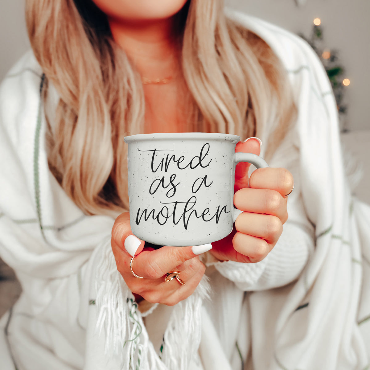 Tired As A Mother Coffee Mug 14.5oz Ceramic Funny Mom Gift
