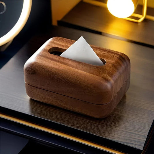 Tissue Box - Handcrafted Wooden with Lid