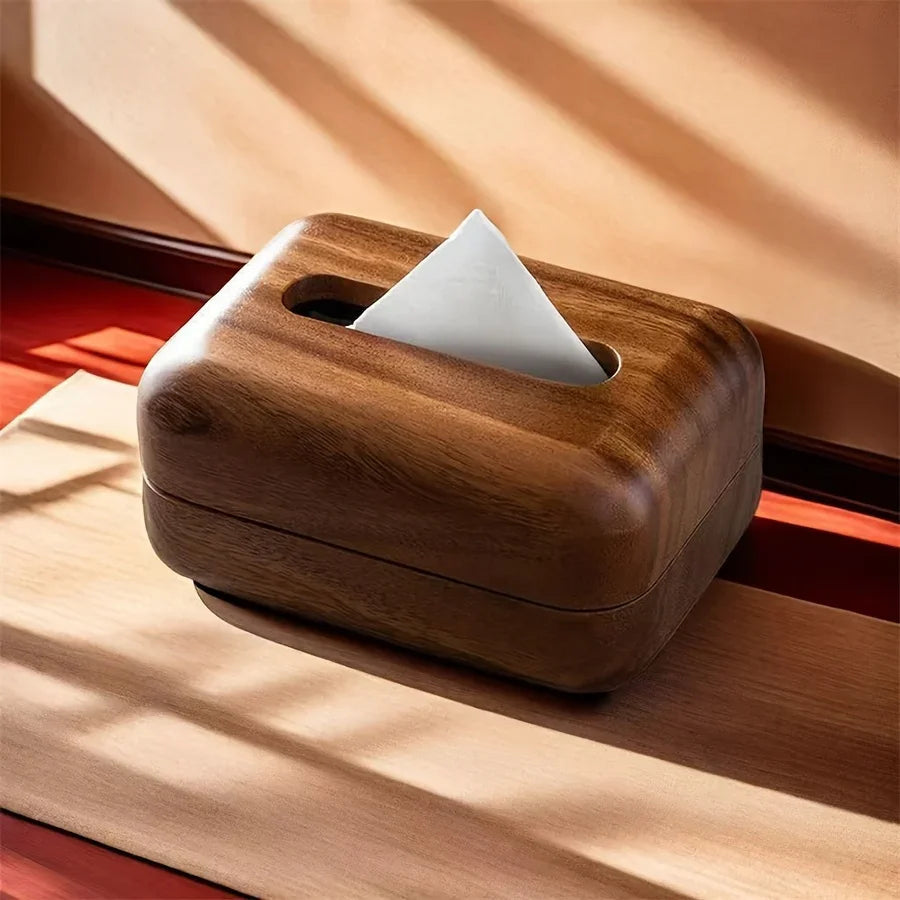 Tissue Box - Handcrafted Wooden with Lid