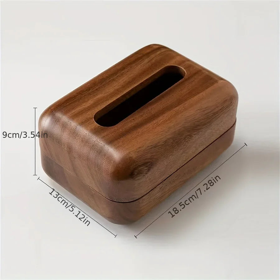 Tissue Box - Handcrafted Wooden with Lid