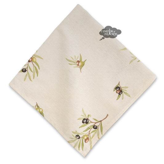 French Provencal napkin - Cotton - Clos des Oliviers cream | Label France