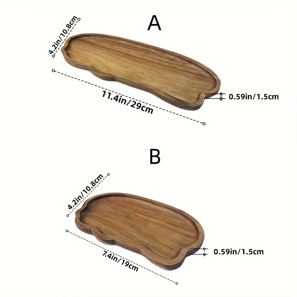 Tray - Oval Acacia Wood