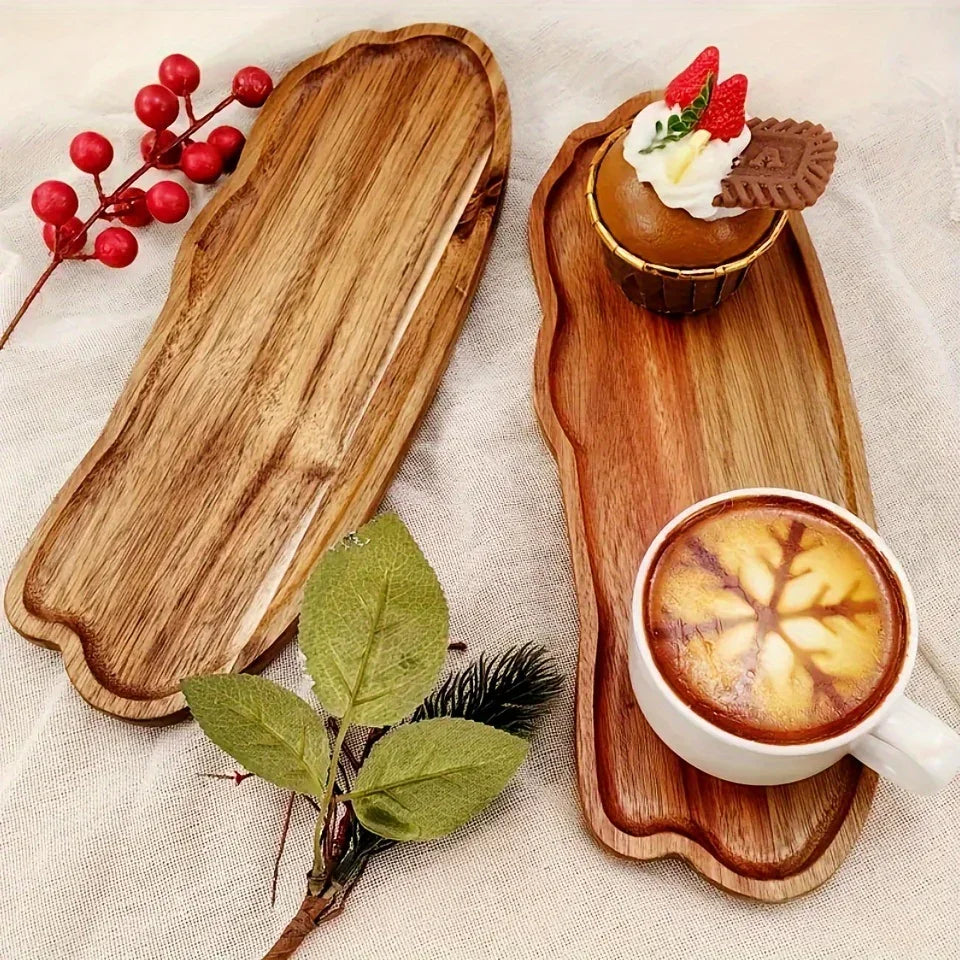 Tray - Oval Acacia Wood