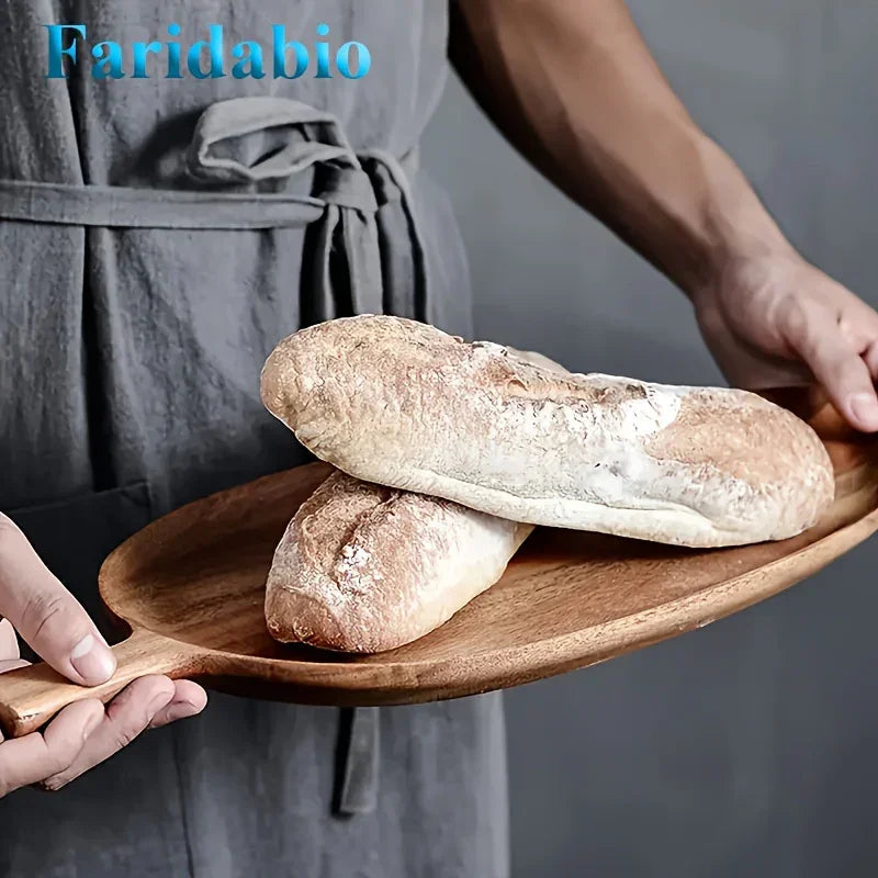 Tray - Rustic Wooden Leaf