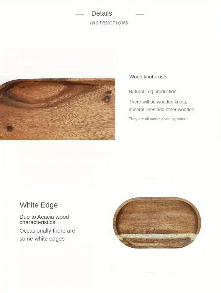 Tray - Wooden Acacia Wood