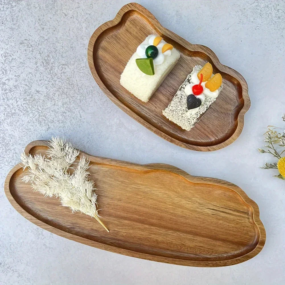 Tray - Wooden Decorative Round