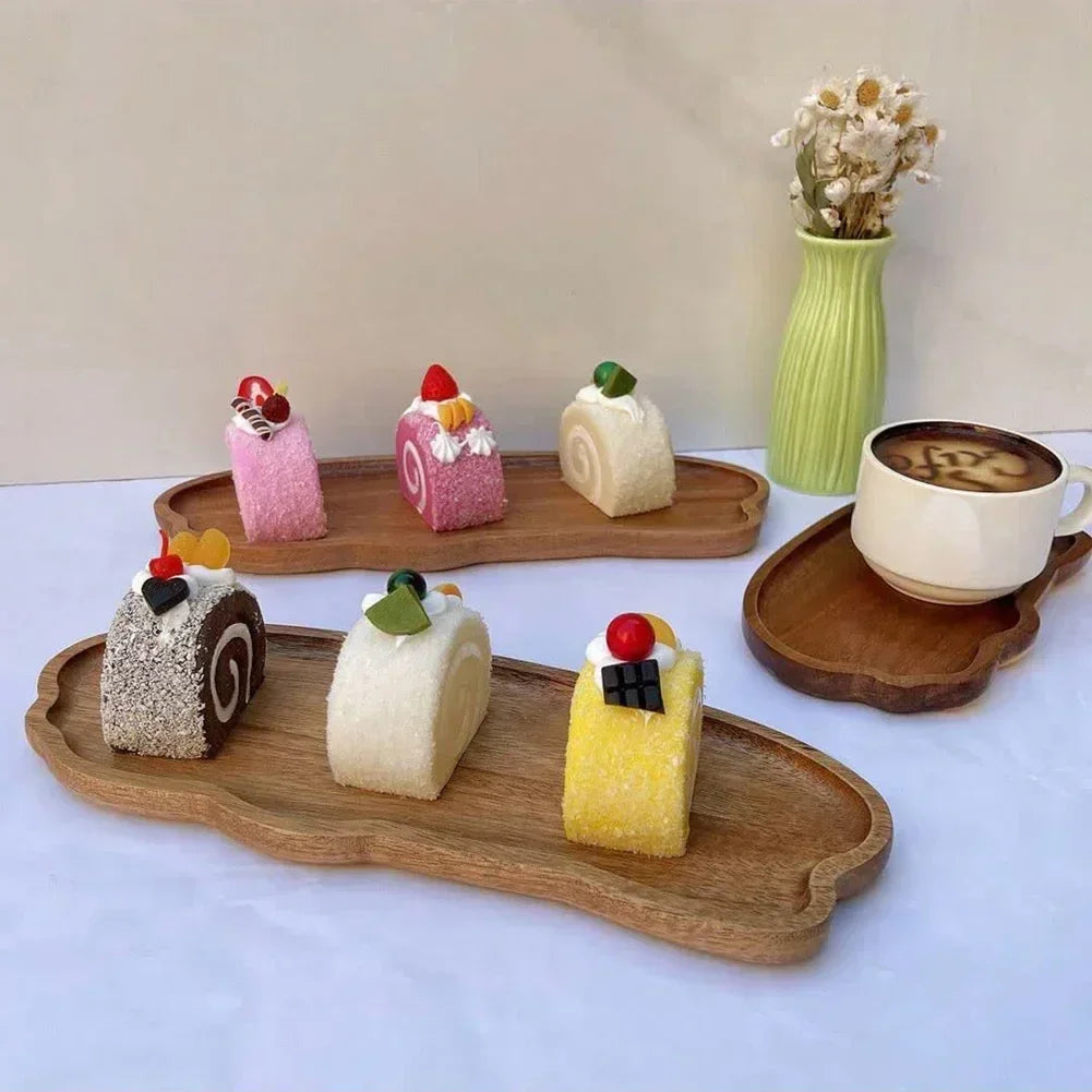 Tray - Wooden Decorative Round