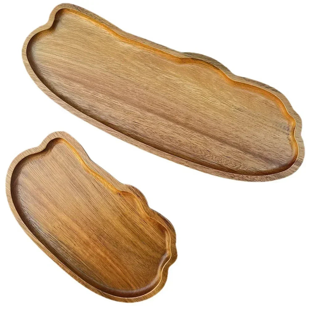 Tray - Wooden Decorative Round