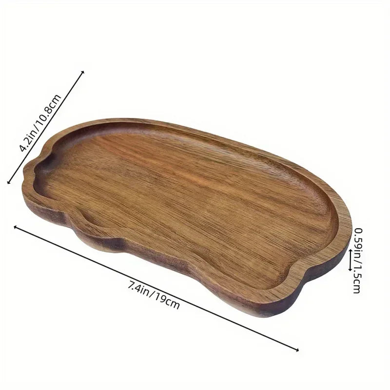 Tray - Wooden Decorative Round